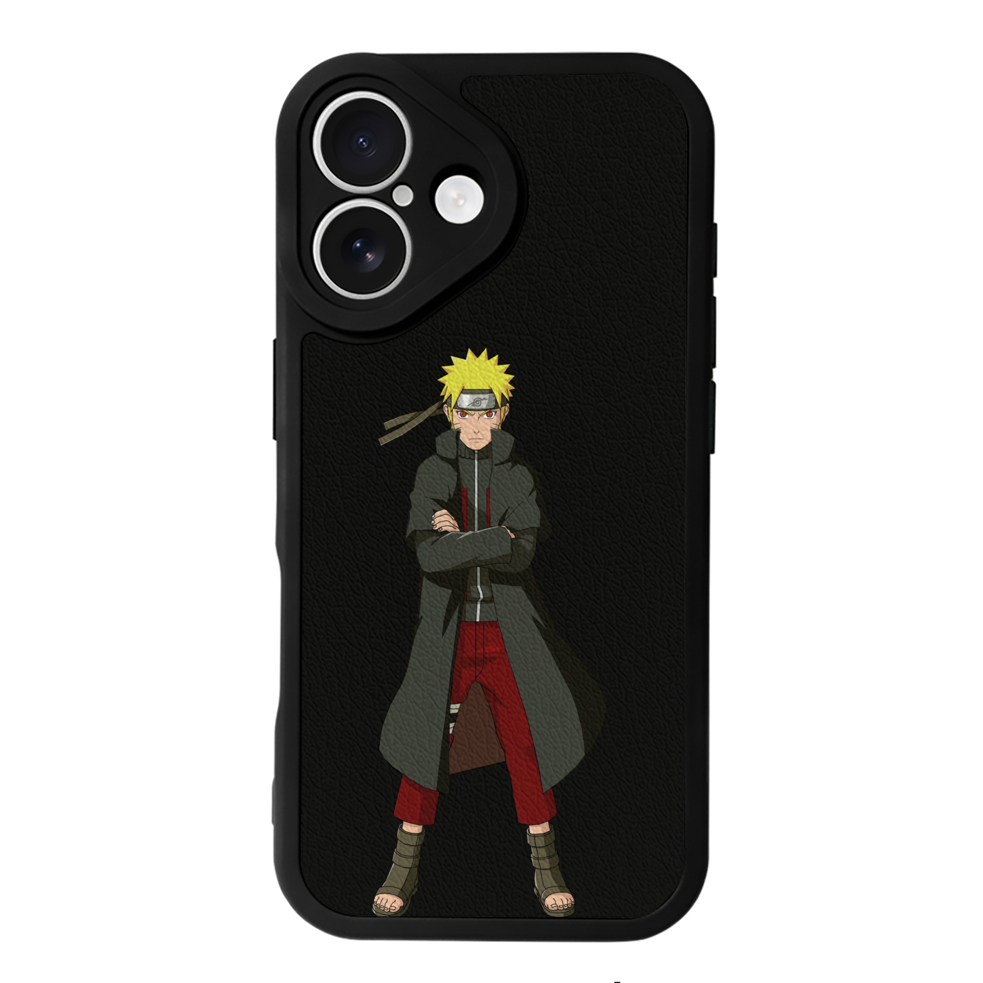 （画像用） NARUTO -ナルト- うずまき ナルト Uzumaki Naruto 【iPhone 16シリーズ対応】シリコンスマホケース（レザー調） 材質：シリコン